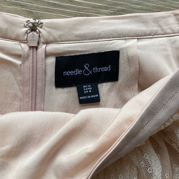 Needle & Thread Blush Pink Tulle Maxi Skirt | Romantic Bridal Wedding Formal - Picture 4 of 10